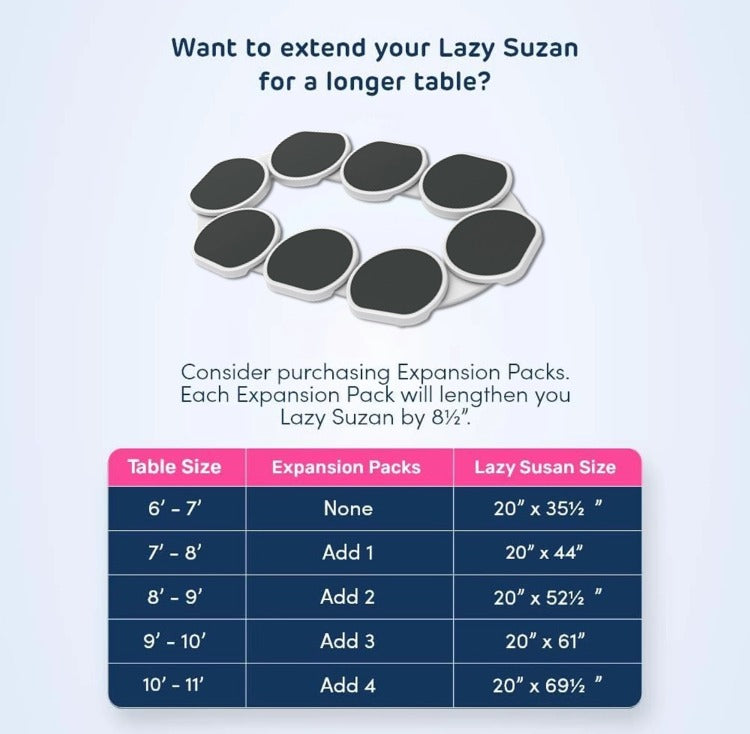 Spin, Serve & Share – Expandable Lazy Susan Turntable for Effortless Dining