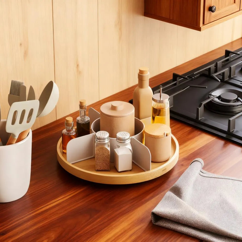 5-Section Rotating for Kitchen Organization