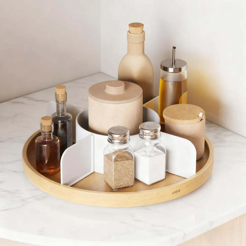 5-Section Rotating for Kitchen Organization