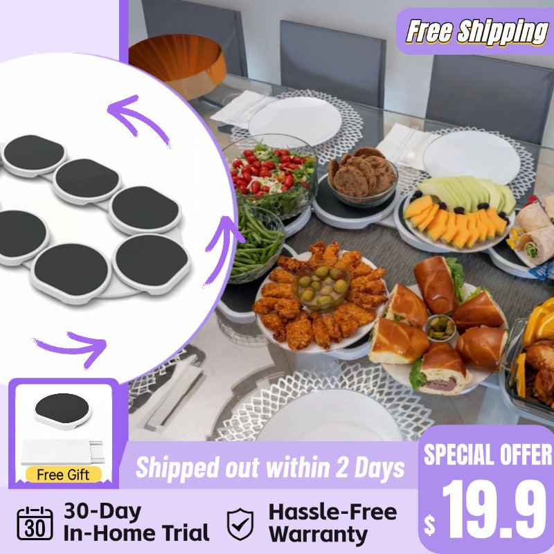 Spin, Serve & Share – Expandable Lazy Susan Turntable for Effortless Dining