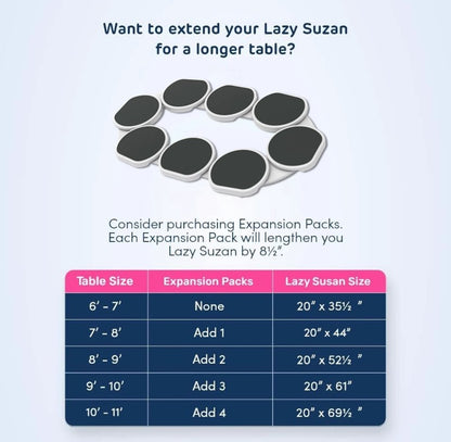 Spin, Serve & Share – Expandable Lazy Susan Turntable for Effortless Dining